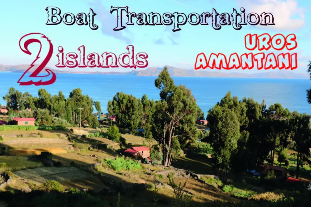 Servicio de transporte en lancha en el lago Titicaca. Puno hacia isla Taquile y isla Amantani. Boat transportation service on Lake Titicaca. Puno towards Taquile Island and Amantani Island. Service de transport en bateau sur le lac Titicaca. Puno vers l'île de Taquile et l'île d'Amantani.